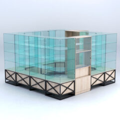 Павильон торговый ЛОФТ СТИЛЬ островной №6б, Дуб Сонома