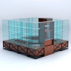 Павильон торговый ЛОФТ СТИЛЬ островной №6б, Орех