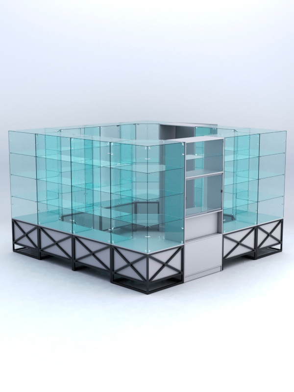 Павильон торговый ЛОФТ СТИЛЬ островной №6б, Серый