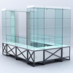 Павильон торговый ЛОФТ СТИЛЬ островной №7а, Белый