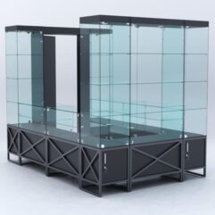 Павильон торговый ЛОФТ СТИЛЬ островной №7а, Черный