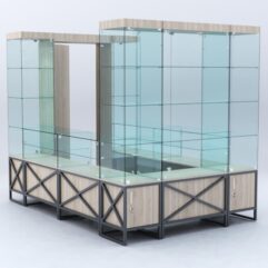 Павильон торговый ЛОФТ СТИЛЬ островной №7а, Дуб Сонома