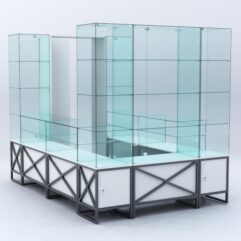 Павильон торговый ЛОФТ СТИЛЬ островной №7б, Белый