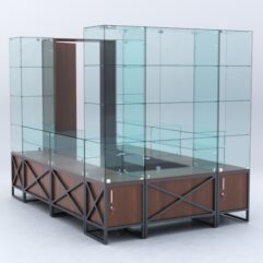 Павильон торговый ЛОФТ СТИЛЬ островной №7б, Орех