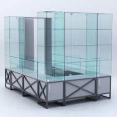 Павильон торговый ЛОФТ СТИЛЬ островной №7б, Серый