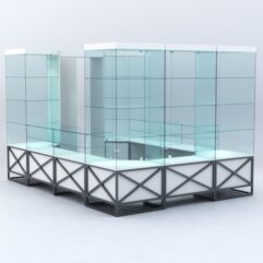 Павильон торговый ЛОФТ СТИЛЬ островной №8а, Белый