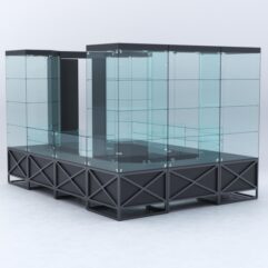 Павильон торговый ЛОФТ СТИЛЬ островной №8а, Черный