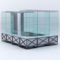 Павильон торговый ЛОФТ СТИЛЬ островной №8а, Серый