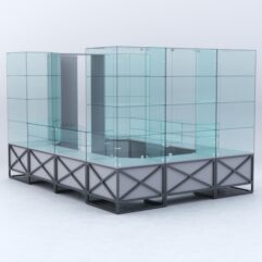 Павильон торговый ЛОФТ СТИЛЬ островной №8б, Серый