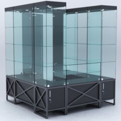 Павильон торговый ЛОФТ СТИЛЬ островной №9а, Черный