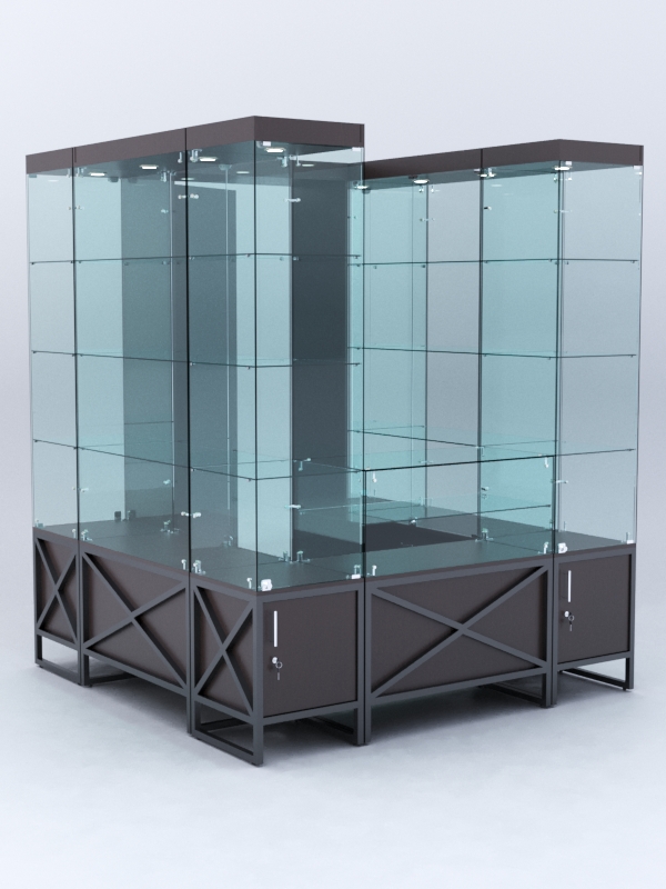 Павильон торговый ЛОФТ СТИЛЬ островной №9а, Дуб Венге