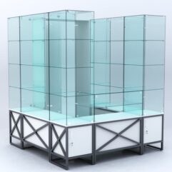 Павильон торговый ЛОФТ СТИЛЬ островной №9б, Белый