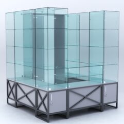 Павильон торговый ЛОФТ СТИЛЬ островной №9б, Серый