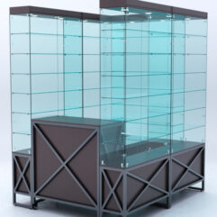 Павильон торговый ЛОФТ СТИЛЬ (глубина витрин-300мм) №1а, Дуб Венге