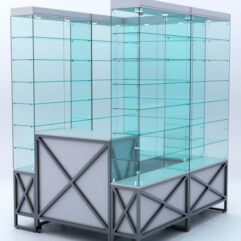 Павильон торговый ЛОФТ СТИЛЬ (глубина витрин-300мм) №1а, Серый