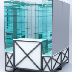 Павильон торговый ЛОФТ СТИЛЬ (глубина витрин-300мм) №1б, Белый