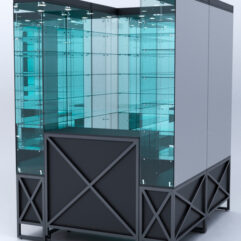 Павильон торговый ЛОФТ СТИЛЬ (глубина витрин-300мм) №1б, Черный