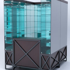 Павильон торговый ЛОФТ СТИЛЬ (глубина витрин-300мм) №1б, Дуб Венге