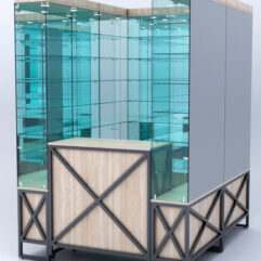 Павильон торговый ЛОФТ СТИЛЬ (глубина витрин-300мм) №1б, Дуб Сонома