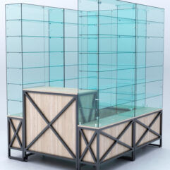 Павильон торговый ЛОФТ СТИЛЬ (глубина витрин-300мм) №1в, Дуб Сонома