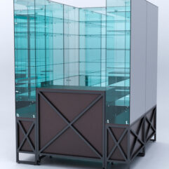 Павильон торговый ЛОФТ СТИЛЬ (глубина витрин-300мм) №1г, Дуб Венге