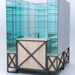 Павильон торговый ЛОФТ СТИЛЬ (глубина витрин-300мм) №1г, Дуб Сонома