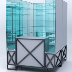 Павильон торговый ЛОФТ СТИЛЬ (глубина витрин-300мм) №1г, Серый