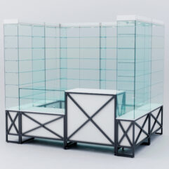 Павильон торговый ЛОФТ СТИЛЬ (глубина витрин-300мм) №2а, Белый