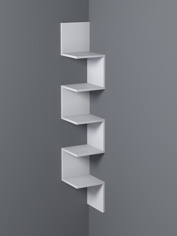 Полка настенная ВАЙБ №1, Белый