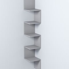 Полка настенная ВАЙБ №1, Серый