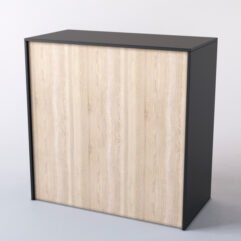 Кассовый прилавок СШ Элит №1, Черный + Дуб Сонома