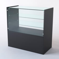 Прилавок со стеклом СШ Элит, Черный