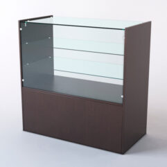 Прилавок со стеклом СШ Элит, Дуб Венге