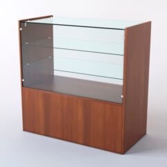 Прилавок со стеклом СШ Элит, Орех