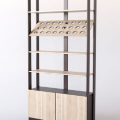 Витрина СШ Элит №2, Дуб Венге и Дуб Сонома