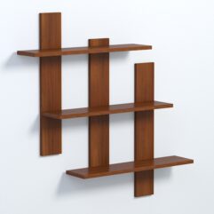 Полка настенная ВАЙБ №2, Орех