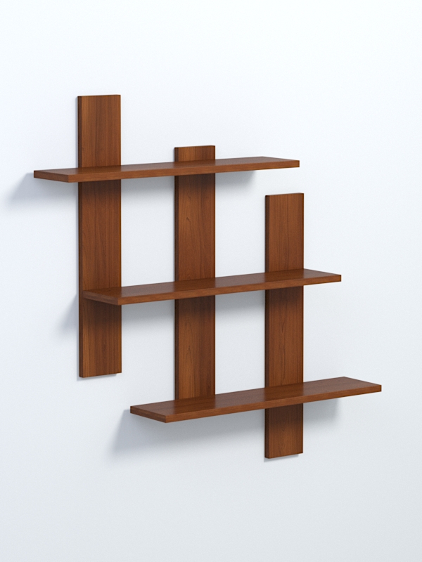 Полка настенная ВАЙБ №2, Орех