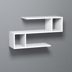 Полка настенная ВАЙБ №3, Белый