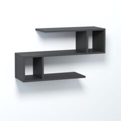 Полка настенная ВАЙБ №3, Черный