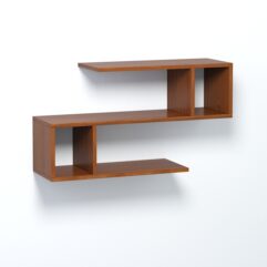 Полка настенная ВАЙБ №3, Орех