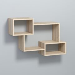 Полка настенная ВАЙБ №4, Дуб Сонома