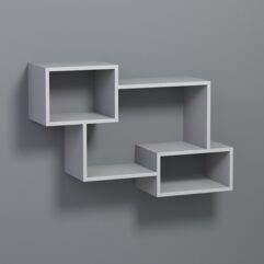 Полка настенная ВАЙБ №4, Серый