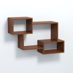 Полка настенная ВАЙБ №4, Орех