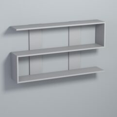 Полка настенная ВАЙБ №5, Серый