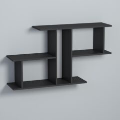 Полка настенная ВАЙБ №9, Черный