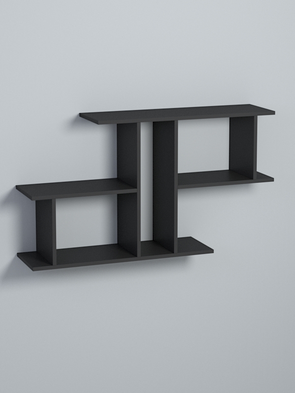 Полка настенная ВАЙБ №9, Черный