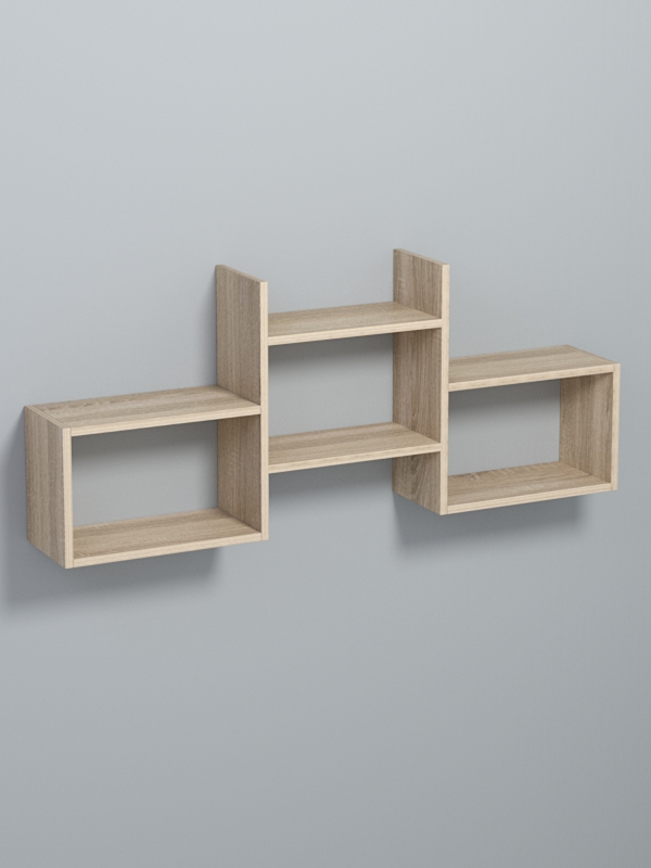 Полка настенная ВАЙБ №10, Дуб Сонома