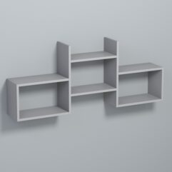 Полка настенная ВАЙБ №10, Серый