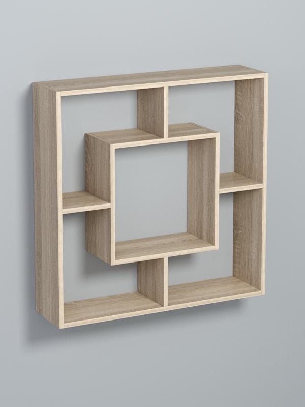 Полка настенная ВАЙБ №11, Дуб Сонома