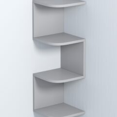 Полка настенная ВАЙБ №12, Серый